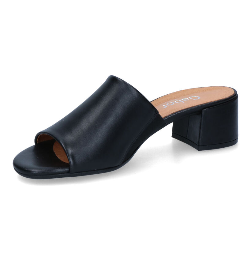 Comfort Nu-pieds à talons en Noir pour femmes (306150)