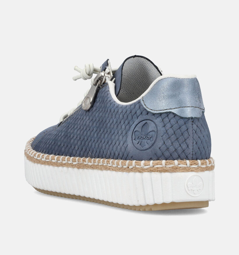 Rieker Chaussures à lacets en Bleu pour femmes (354964) - pour semelles orthopédiques