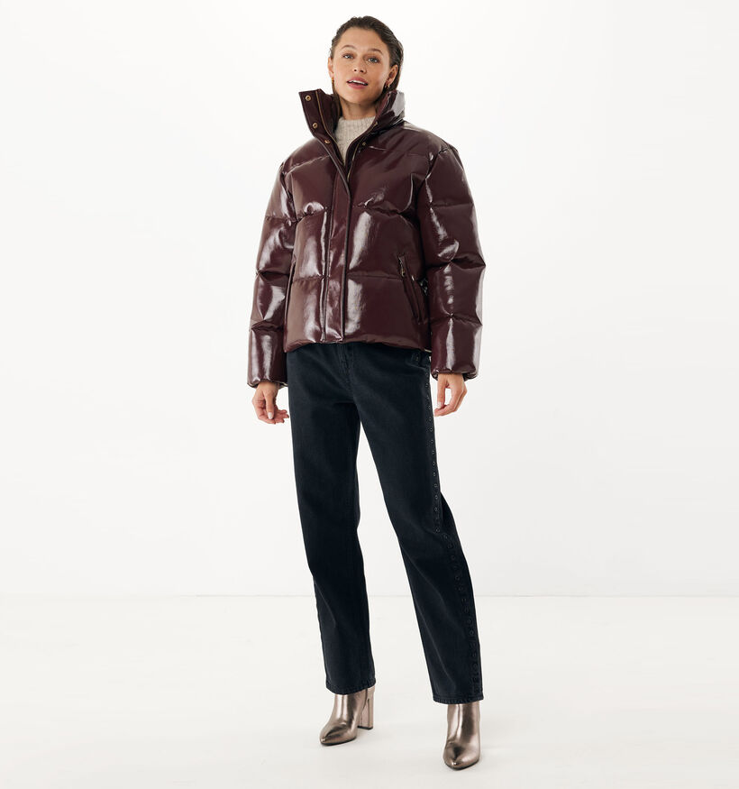 Mexx Boxy Puffer Manteau en Bordeaux pour femmes (362308)