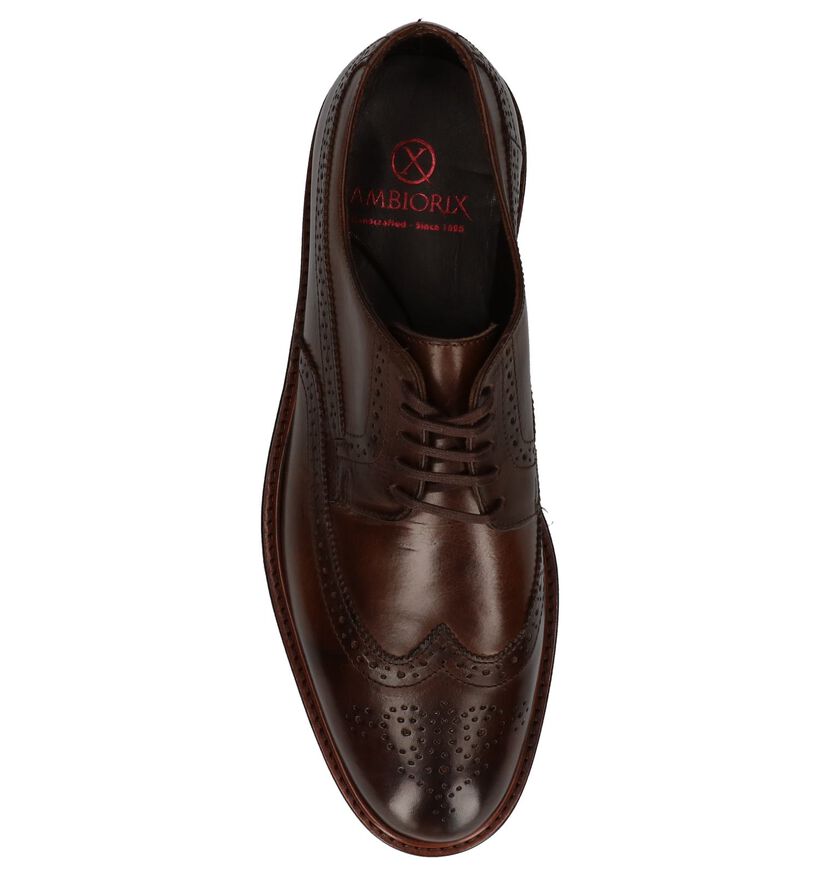 Bruine Geklede Oxford Veterschoenen Ambiorix Rovigo, , pdp