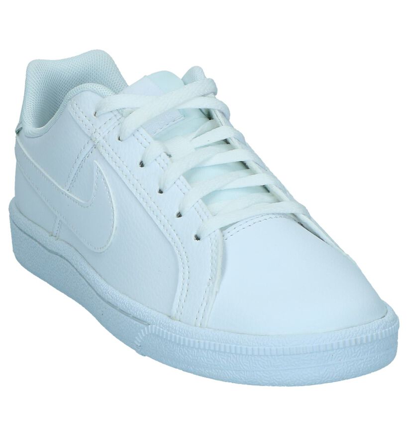 Nike Court Royale Baskets en Bleu en cuir (254052)