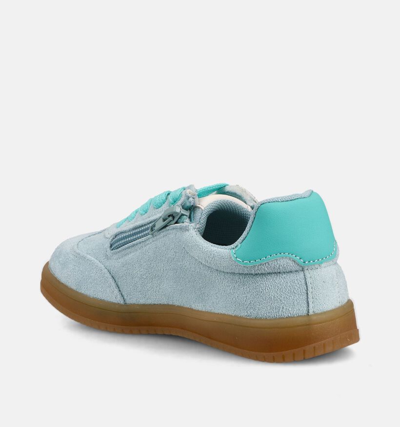 Milo & Mila Baskets basses en Bleu pour filles (372018) - pour semelles orthop&eacute;diques