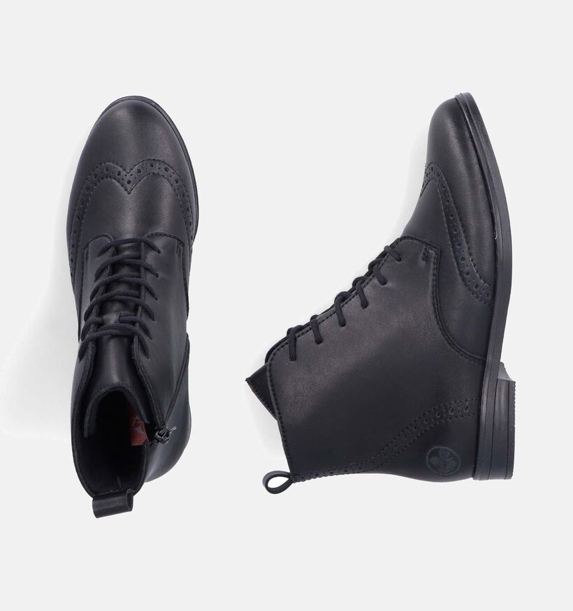 Rieker Bottines à lacets en Noir pour femmes (347434)