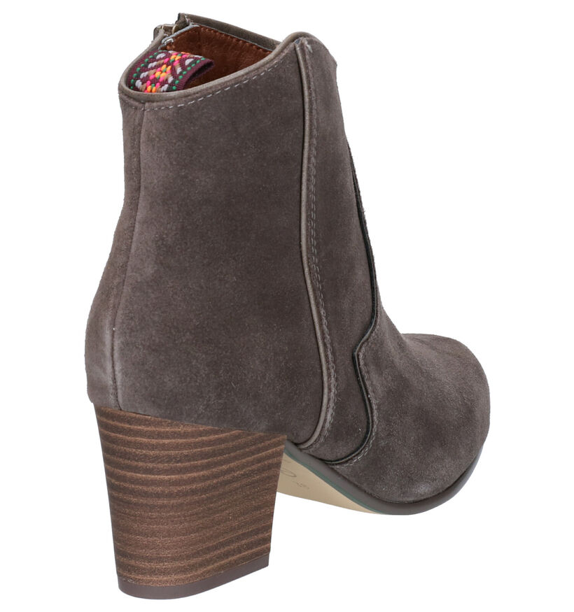 Tamaris TOUCH it Bottes Western en Gris en daim (257141)