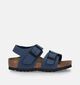 Birkenstock New York Birko Flor Sandales en Bleu pour garçons (338094)