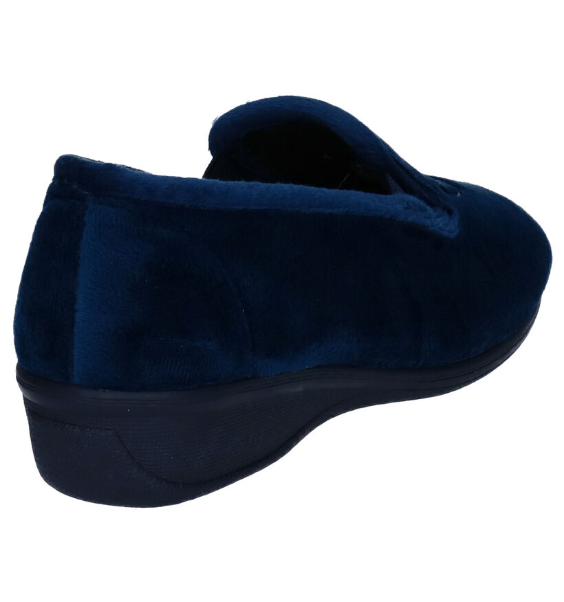 Hush Puppies Dashio Pantoufles en Bleu en textile (292702)