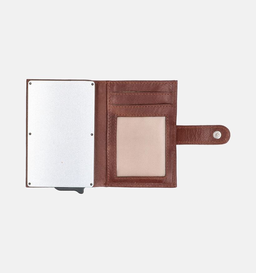 Double-D Donkerbruine Kaartenhouder voor dames (382333)