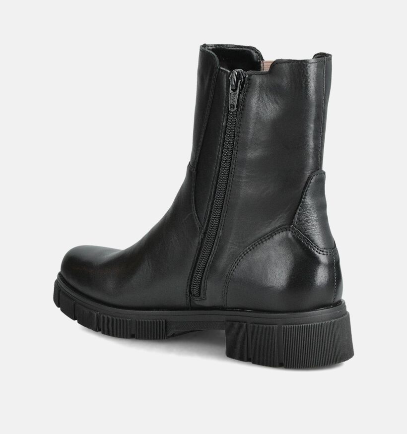 Remonte Leopard Zwarte Chelsea Boots voor dames (360409) - geschikt voor steunzolen