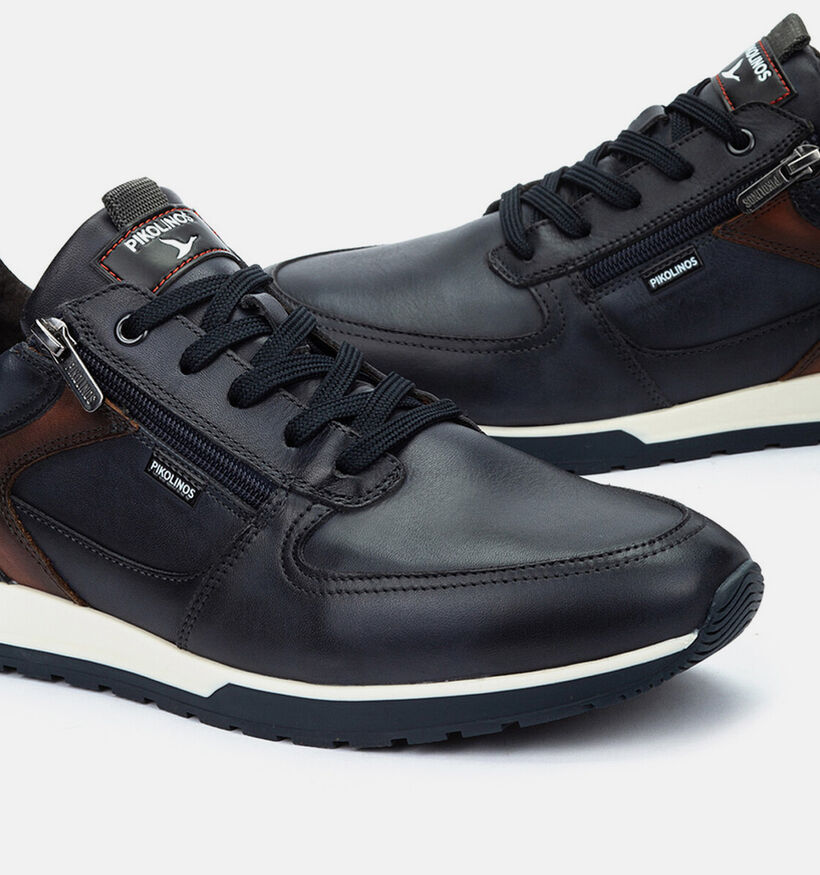 Pikolinos Cambil Chaussures plates en Bleu fonc&eacute; pour hommes (379255) - pour semelles orthop&eacute;diques