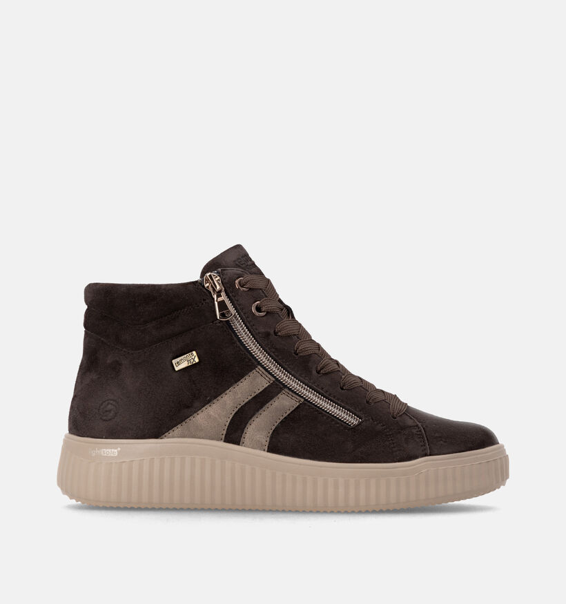 Remonte Donkerbruine Hoge Sneakers voor dames (379866) - geschikt voor steunzolen