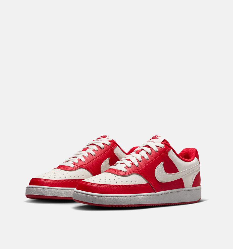 Nike Court Vision Low Next Nature Baskets en Rouge pour femmes (350451)