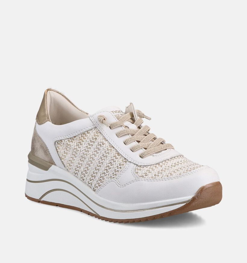 Remonte Witte/Gouden Sneakers voor dames (367743) - geschikt voor steunzolen