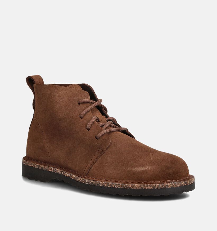 Birkenstock Uppsala Mid Boots à lacets en Marron pour femmes (360251) - pour semelles orthopédiques