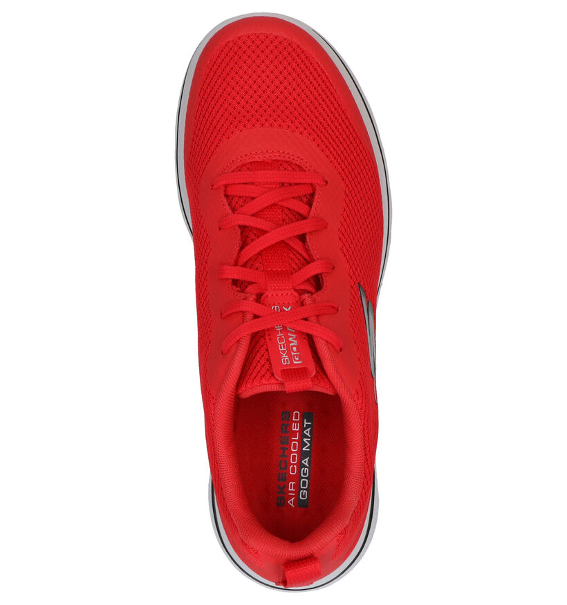 Skechers Go Walk Chaussures de sport en Rouge en simili cuir (272827)