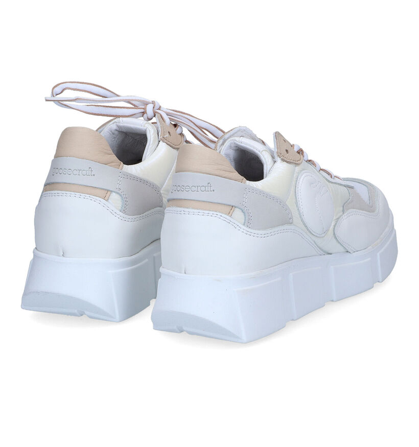 Goosecraft Aspen Witte Sneakers voor dames (310102) - geschikt voor steunzolen