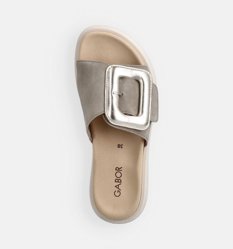 Gabor Lichtgroene Slippers voor dames (371210)