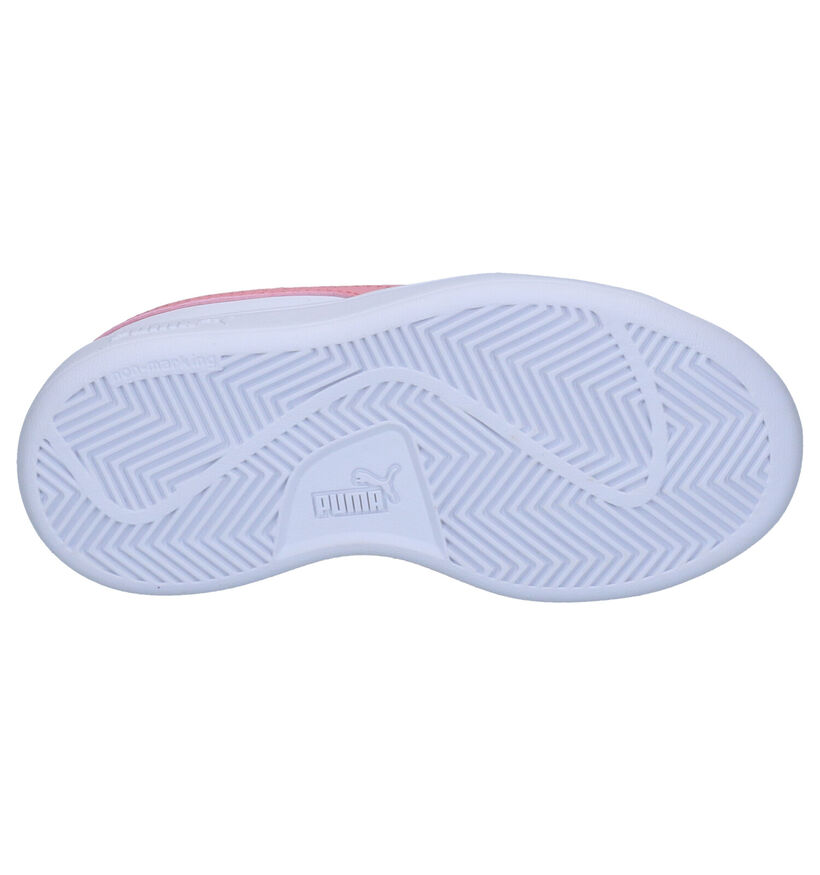 Puma Smash Baskets en Blanc en cuir (265647)