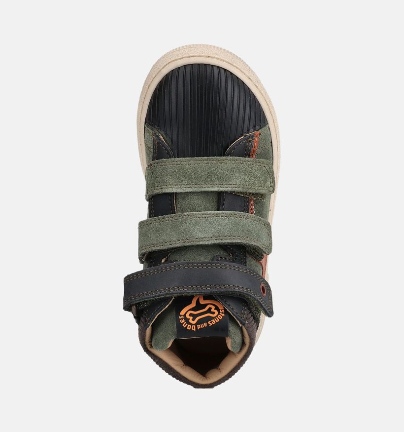 STONES and BONES Munch Groene Hoge Sneakers voor jongens (381391) - geschikt voor steunzolen