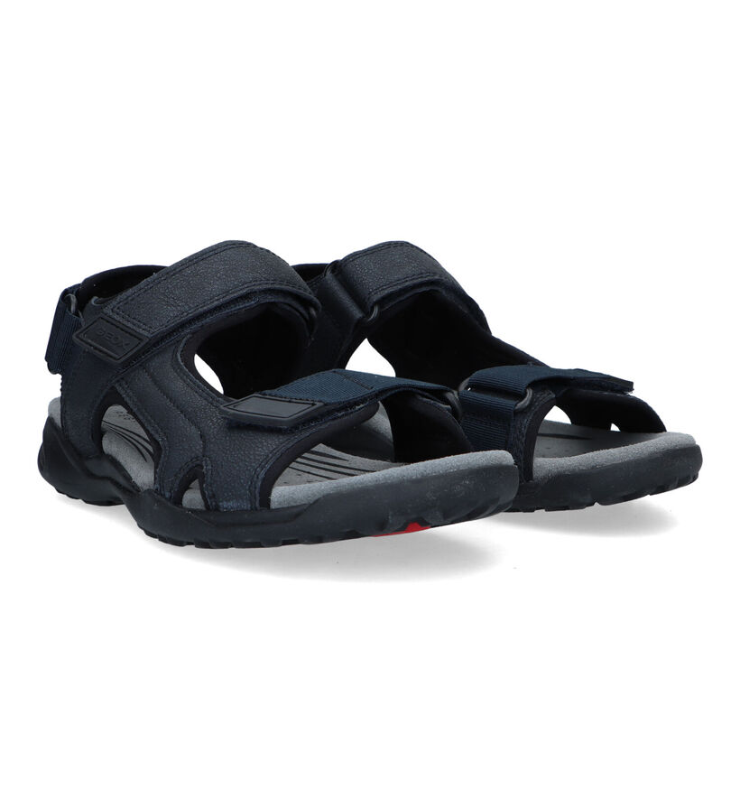 Geox Terreno Grip Bruine Sandalen in kunstleer (326735)