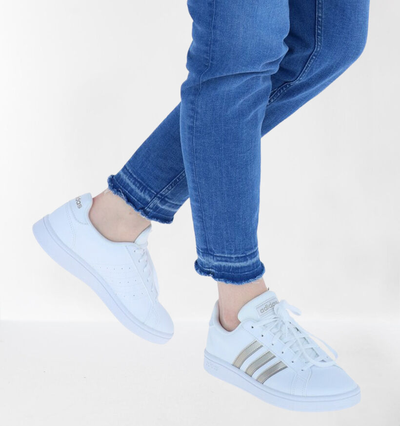 adidas Grand Court Zwarte Sneakers voor dames (334388) - geschikt voor steunzolen