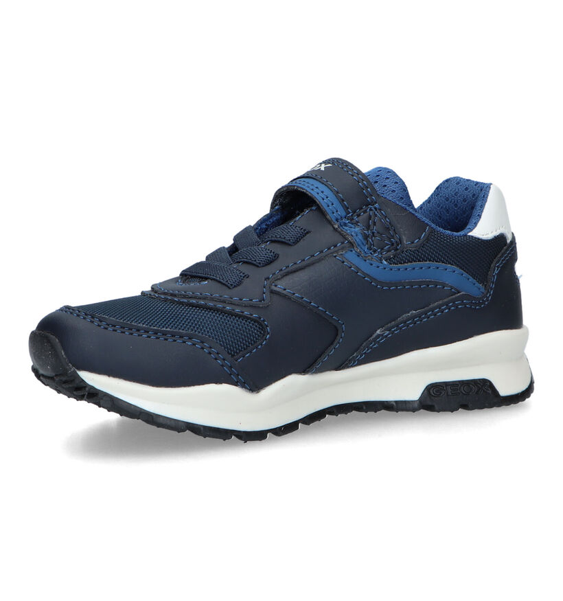 Geox Pavel Chaussures à velcro en Bleu pour garçons (326912) - pour semelles orthopédiques