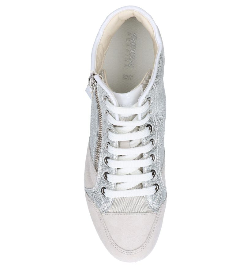 Zilveren Geklede Sneakers Geox Myria in kunstleer (240303)