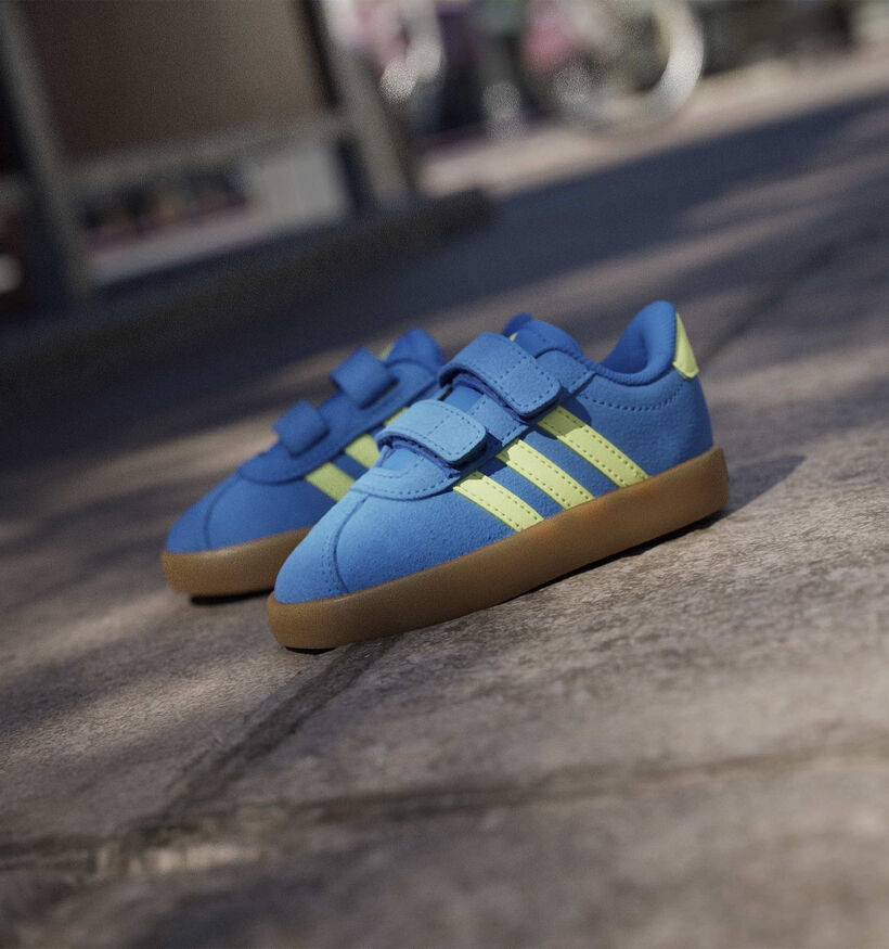 adidas VL Court 3.0 Baskets pour b&eacute;b&eacute; en Bleu pour gar&ccedil;ons (372760) - pour semelles orthop&eacute;diques