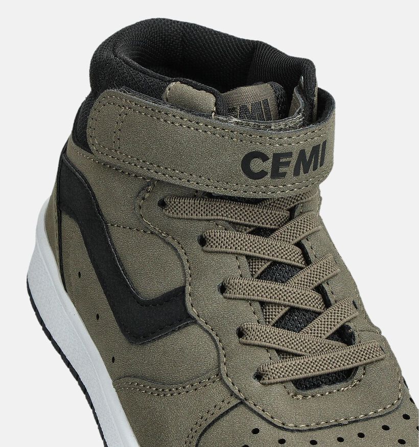 CEMI Donkergroene Hoge Schoenen voor meisjes, jongens (364650)