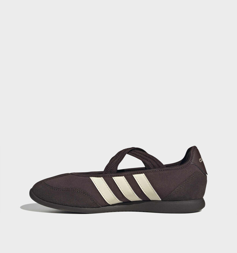 adidas Barreda Mary Jane Donkerbruine Sneakerina's voor dames (375358) - geschikt voor steunzolen