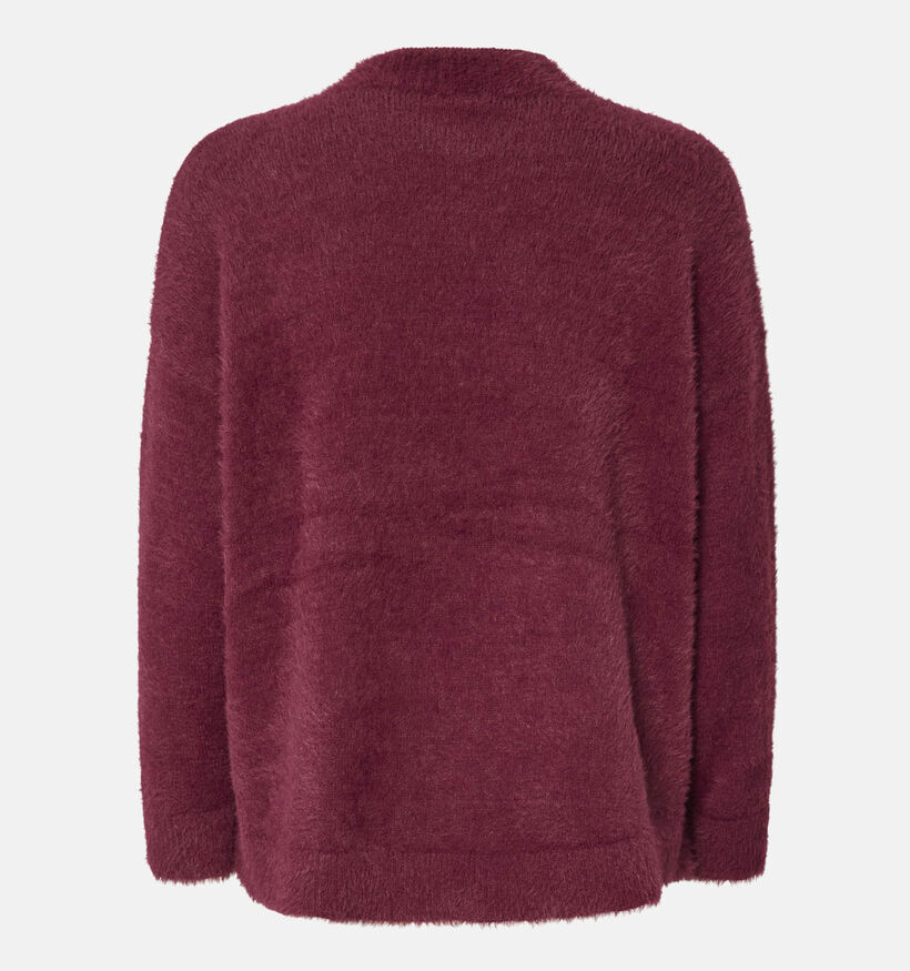 Pieces Covy Knit Bordeaux Trui Pieces Covy Knit Bordeaux Trui voor dames (361150)