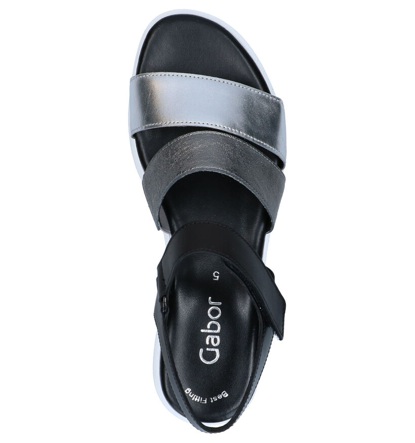 Gabor Best Fitting Zilveren Sandalen in leer (271578)