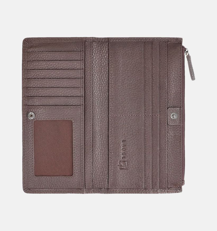 Label M Donkerbruine Portemonnaie voor dames (374194)