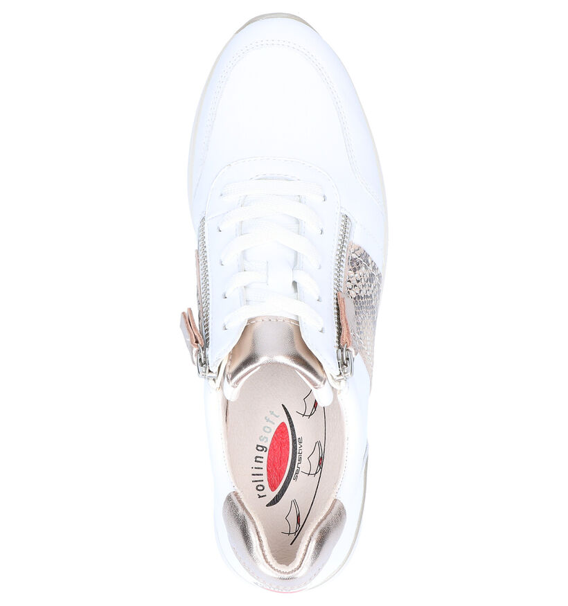 Gabor Rollingsoft Witte Sneakers in leer (271547)