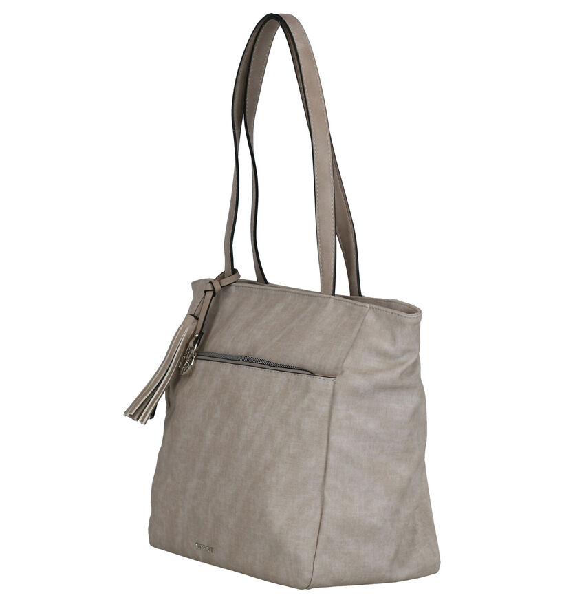 Emily & Noah Beige Schoudertas in kunstleer (275974)