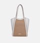 Laurent David Witte/Beige Shoppertas voor dames (373941)
