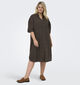 ONLY Carmakoma Coco Robe mi-longue en Marron pour femmes (374872)