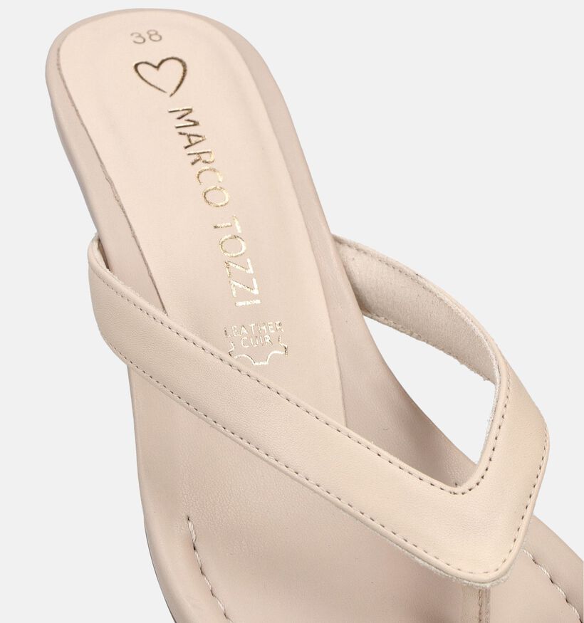 Marco Tozzi Ecru Slippers met Hak voor dames (373357)