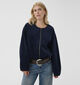Culture Kalla Klay Manteau court Corduroy en Bleu fonc&eacute; pour femmes (377020)