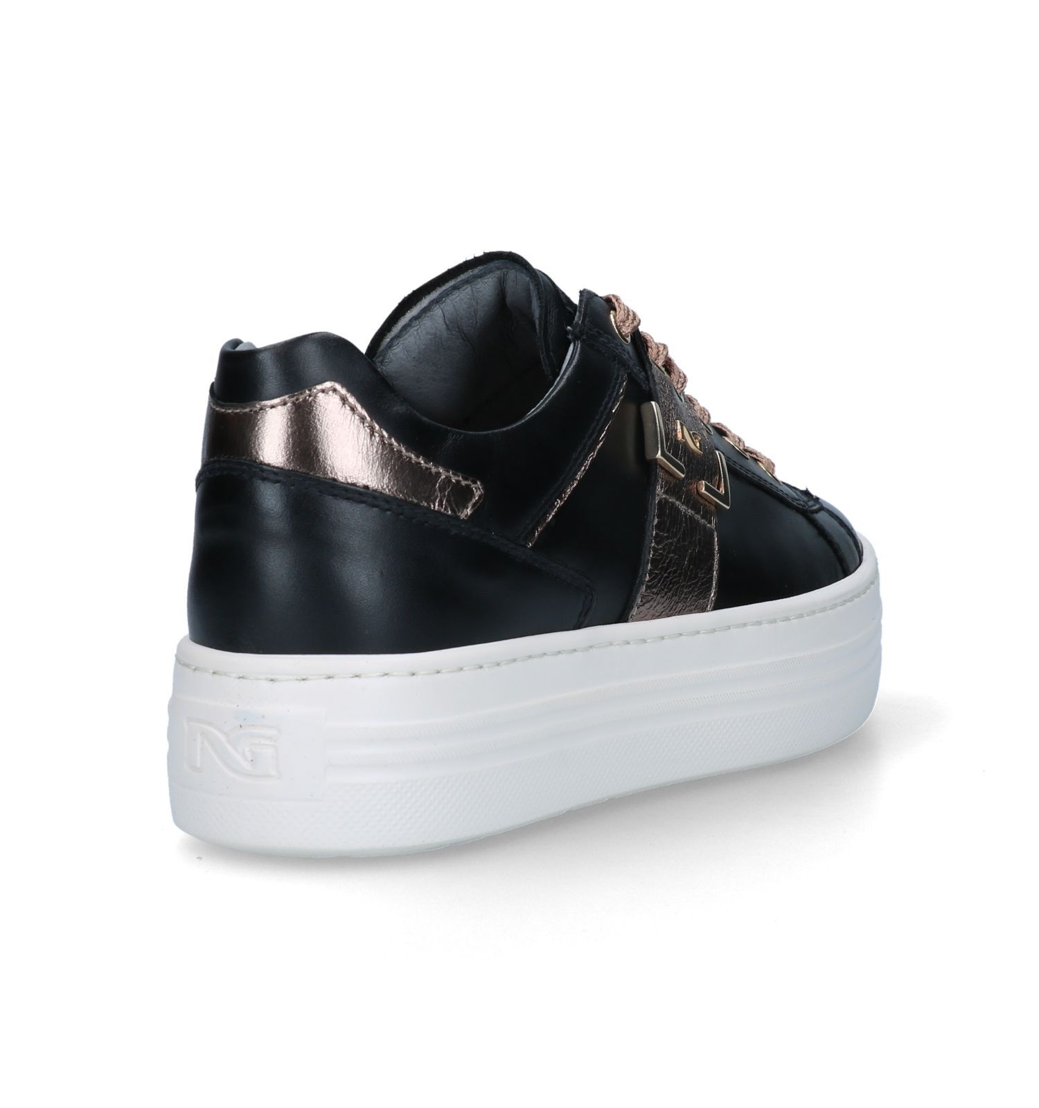Platform sneakers best sale zwart
