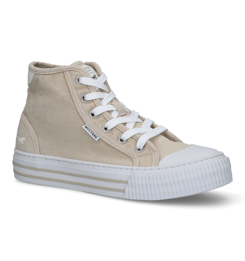 Mustang Taupe Sneakers voor dames (320445)