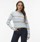 Vero Moda Doffy Lichtblauwe/Beige Trui voor dames (367177)