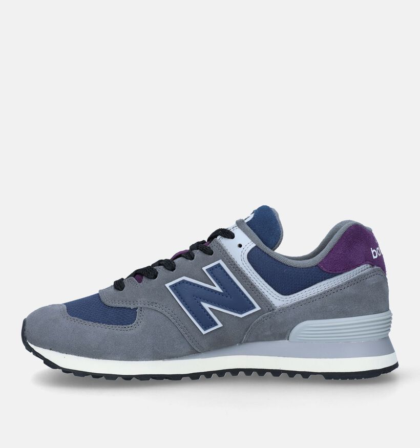 New Balance U 574 Baskets en Gris pour hommes (327270) - pour semelles orthopédiques