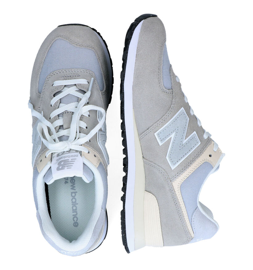 New Balance ML574 Baskets en Bleu en daim (301744)