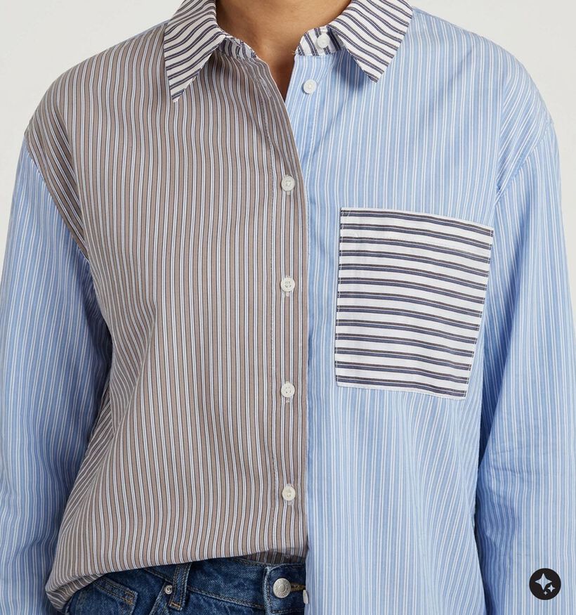 The Shirt Project Blauwe/Grijze Hemd voor dames (381898)