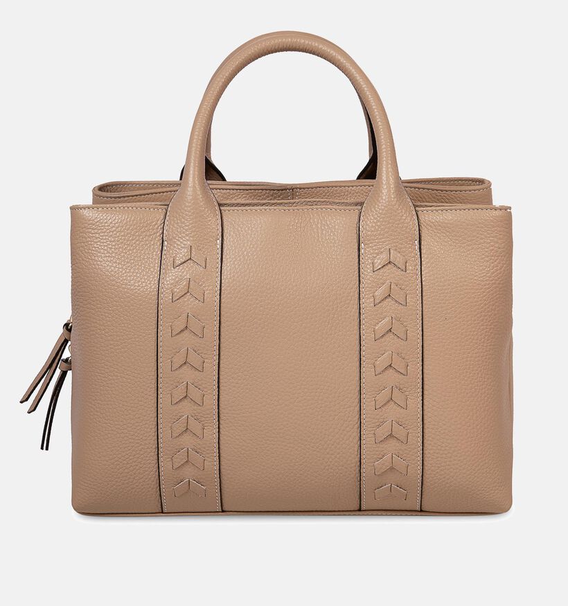 Crinkles Handtas Taupe voor dames (358524)