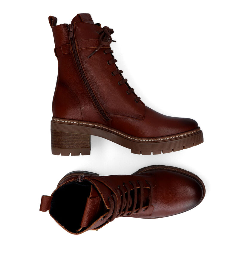 River Woods Gotja Cognac Bottines in leer (316102)