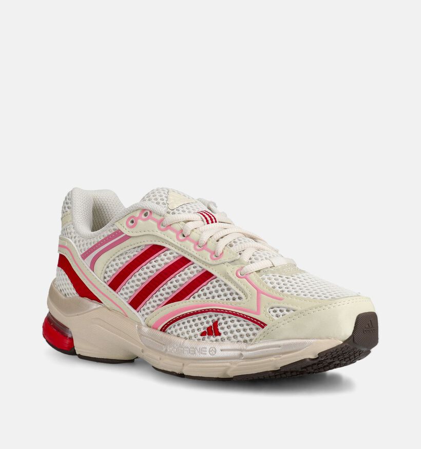 adidas Spiritain 2000 Baskets en Blanc/Rouge pour femmes (366809) - pour semelles orthop&eacute;diques