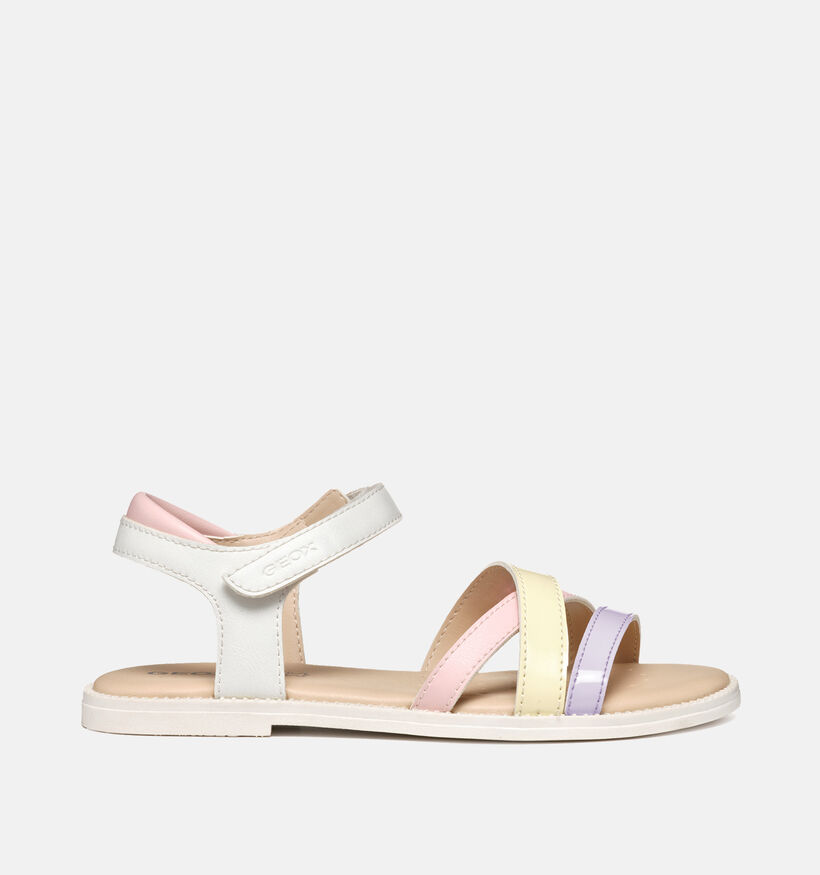 Geox Karly Sandales en Blanc/Pastel pour filles (368845)
