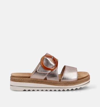 Remonte Slippers Goud/Cognac