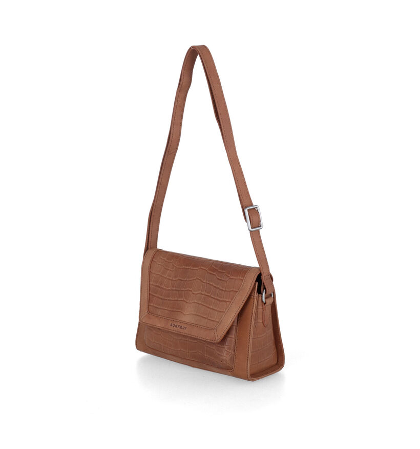 Burkely Icon Ivy Cognac Crossbody Tas in leer (307978)